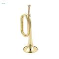 Solid Copper and Brass Bugle Blowing Bugle Signal Musical Instrument with Mouthpiece Cavalry Trumpet Scout Bugle for Beginner Orchestra Kids. 