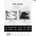 All-Match Fashion Couple College Popular Style Student McQueen White Shoes Leisure Niche Printing Men and Women Design Sports ﹀·. 