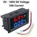 Digital DC Voltmeter Voltage meter Ammeter Amp meter for Solar or DIY 10A 100v. 