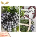 SuperRide Farmhouse Wreath Rustic Farmhouse Welcome Sign with Cow Wheel Garland Non-fading Front Door Hanging Wreath Spring Farmhouse Wreath. 