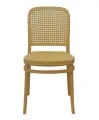 CLASSIC RATTAN STYLE PLASTIC DINING CHAIR. 