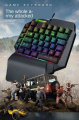 F6 Wired Single Handed RGB Backlight Gaming Keyboard 39 Keys One Hand Ergonomic Game Keypad for PC Laptop Pro PUBG Gamer. 