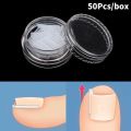 50Pcs/box New Brace Pedicure Tool Ingrown Toenail Correction Tool Filling Pad Nail Picker Elastic Patch Sticker Plastic Ingrown Toe Nail Treatment Straightening Clip. 