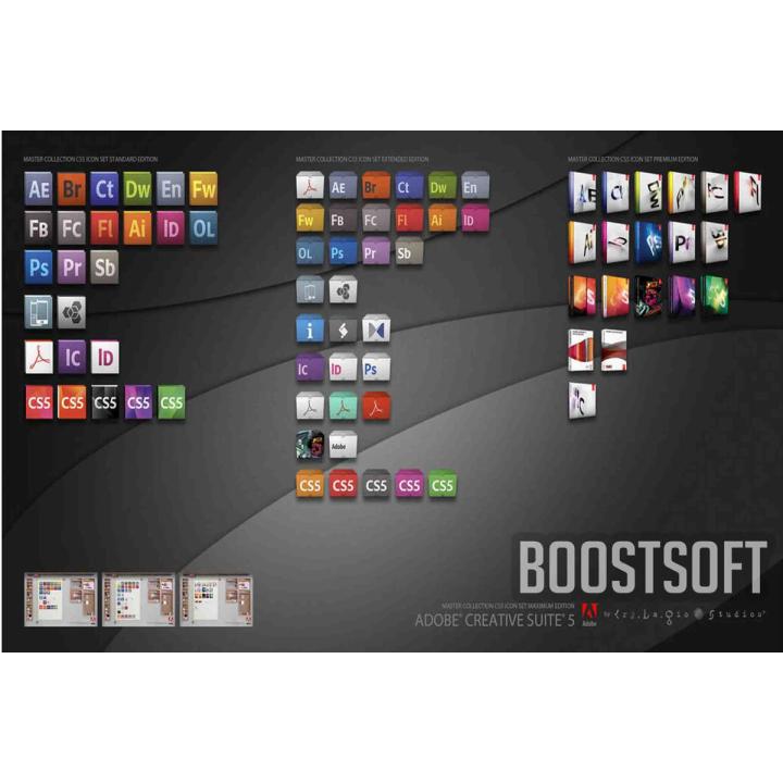 Master Collection CS5 with life time licenses key and no 1 packing quality