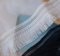 Wide Lace Cotton Water Soluble Tassel Beard Lace Fabric Accessories DIY Clothing Skirt Home Textile Curtain Decoration. 