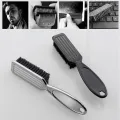 Six Colors Small Beard Styling Brush Logo Professional Shave Beard Brush Barber Vintage Oil Head Shape Carving Cleaning Brush. 