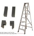 ALUMINIUM LADDER STEP MULTIPURPOSE LADDER RUBBER FEET SHOE BOTTOM REPLACEMENT SET (4PCS). 
