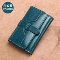 【BestGO】Wallet for Women Genuine Leather Women Purse Female Short Wallets  Zipper & Hasp Handbag Coin Pouch Card Holder Clutch Brand  HotDo271. 