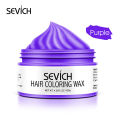 Sevich 10 colors Hair color wax Strong And Hold Unisex Hair Wax Black Color Hair Clay Temporary Hair Dye For Hair Styling. 