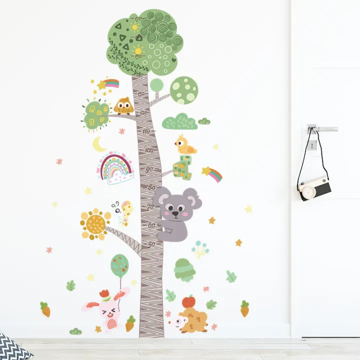 Cartoon%20Animal%20Trees%20Height%20Measure%20Wall%20Stickers%20for%20Kids%20Rooms%20Baby%20Room%20Decoration%20Meter%20Child%20Growth%20Chart%20Wallpaper%20Nursery%20Children's%20Room%20Bedroom%20Porch%20Kindergarten%20Classroom%20Decoration%20Wall%20Sticker%20Mural%20Wall%20Decal%20-%20Image%205