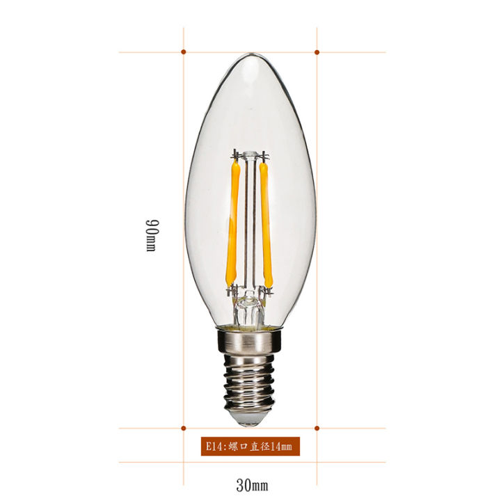 E14%204W%20Retro%20Edison%20LED%20Filament%20Bulb%20Lamp%20AC180-240V%20Light%20Glass%20Bulb%20New%20-%20Image%202