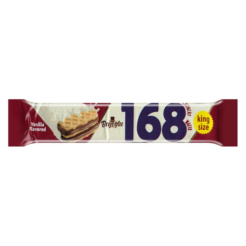 Beyoglu 168 White Compound Chocolate Coated Vanilla Creamy Wafer 28g