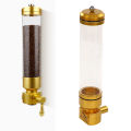 Coffee Bean Display Jar Wall Mounted Acrylic Bean Storage Dispenser Round Sealed Coffee Bean Container for Commercial Use. 