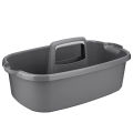 Shower Caddy Tote Organizer Basket with Handle for Bathroom,Dark Gray. 