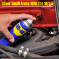 WD40 Spray Multi Use Lubricant Anti Rust Spray with Straw, 330ml With FREE Emery Paper. 