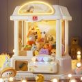 Children Mini Claw Arcade Machine Toys Coin Operated Play Game DIY Prizes Gashapon Candy Vending Crane Doll Machines Kids Gifts. 