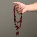 Collection-Level Pterocarpus Santalinus Bracelet Hand-Held Car Hanging Rosary/Prayer Beads Old Materials Full Gold Star Men's and Women's Sandalwood. 