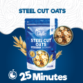 Oateo Steel Cut Oats – 500g – 100% Wholegrain – Low Glycemic Index – High Fiber & Protein – Nutty & Chewy Texture. 