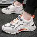 Universal Spring New Sports Shoes Men's Mid-Top Breathable Versatile Korean Casual Shoes Trendy Running Shoes Low Trendy Shoes. 