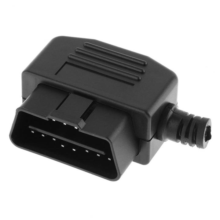 Obd Ii Obd2 L Type 16 Pin Male Auto Car Connector Cable Wire Sockets ...