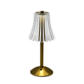 1Set LED Crystal Decorative Table Lamp 3-Levels Brightness Gold For Restaurant Cafe. 