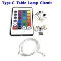 type-C table lamp circuit board USB charging three gear stepless dimming led night lamp control module With Remote Control. 