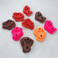 10Pcs Mixed Color Plastic Children Kids Rock Climbing Wood Wall Stones Hand Feet Holds Grip Kits with Screws. 