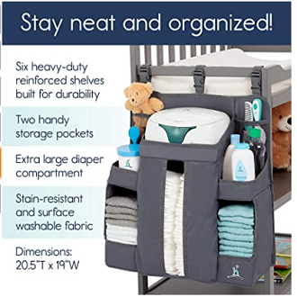 Vorix%20Baby%20Nursery%20Organizer%20Diaper%20Caddy%20Hanging%20Diaper%20Organizer%20for%20Changing%20Table%20and%20Crib,%20Diaper%20Stacker%20and%20Crib%20Organizer,Dexbaby%20Diaper%20Caddy%20and%20Nursery%20Organizer%20for%20Baby%20Essentials,%20Gray%20-%20Image%204