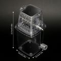 Hand Ice Crusher Machine for Home Use with Stainless Steel Blades and Suction Base Manual Hand Crank Ice Breaker BPA Free Transparent Portable Ice Crusher for Creating Drinks Ice Platters Cocktail. 