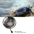 Ktteay 7 Inch LED Headlight Round 200W Angle Eyes DRL Running Lamp for JK LJ TJ CJ 1997-2018 1PCS. 