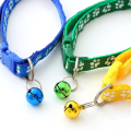 Cute Paw Design Cat Collar with Bell and Cat Belt - Adorable Accessory for Your Feline Friend. 