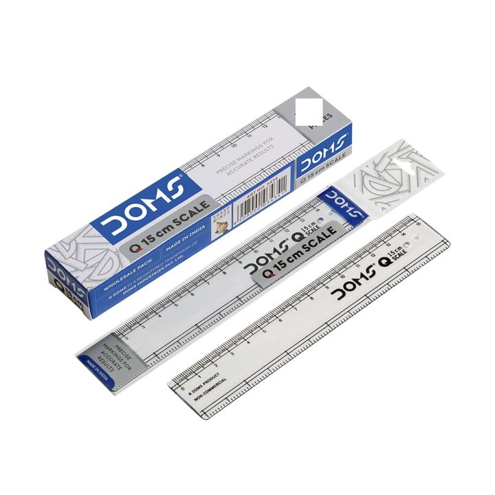 Dom's D Shape Ruler Doms Scale Ruler Clear 15cm 1pcs & 5pcs | Daraz.lk