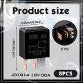 5 Pin Relay 12V 30A Relay Multi Automotive Relay Car Heavy Duty Relay for Car Motor Replacement Accessories ,8 PCS. 