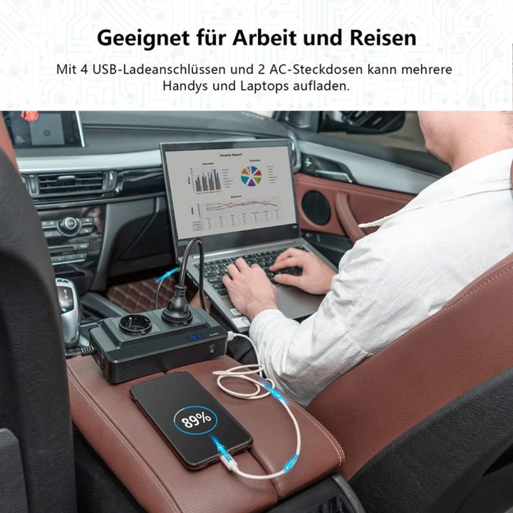 ARELENE%20200W%20Car%20Inverter,%20Voltage%20Converter%2012V%20to%20220V%20with%20Smart%20Time%20Display%20LCD,%202%20Sockets%20and%204%20USB%20Car%20Chargers%20(EU%20Plug)%20-%20Image%202