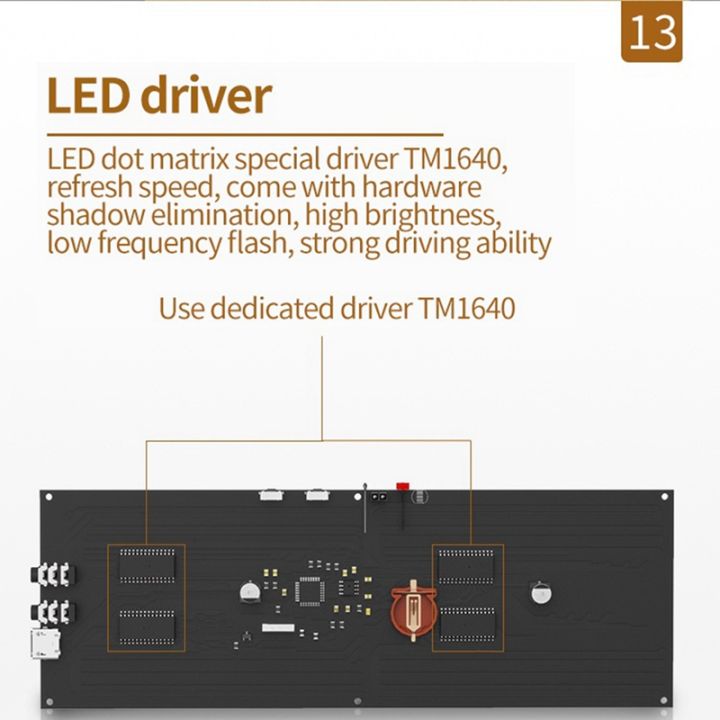 LED%20Music%20Spectrum%20Display%20DIY%20Kit%2016X32%20Rhythm%20Light%20Clock%208%20Kinds%20Spectrum%20Mode%20SMD%20Soldering%20Display%20Light%20Durable%20-%20Image%208