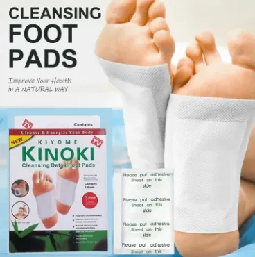 Foot Detox Cleaning Patches Kinoki Foot Purification Pads -10 Pads, Foot Detox Pads Relieve Pain and Improve Sleep, Promote Blood Circulation with 100% Natural Ingredients.