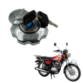 Motorcycle Fuel Gas Tank Cover Lock Set for Honda CG125 CG 125 Replacement Aluminium Fuel Gas Tank. 