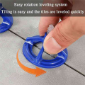 150 Piece Ceramic Tile Leveling System Clips Spacers Straps Spiral Wadge Blue for Tile Laying Wall Floor Fixing Construction Tool. 