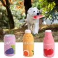 Funny Juice Bottle Shape Pet Latex Toys Bite Resistant Colorful Pet Chew Toy Soft Dog Squeaky Sound Toy Cleaning Tooth. 