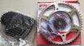 Yamaha FZ version1 / version 2 Chain sprocket Wheel Set (Rear Spocket Hub Type) (පිටිපස හබ්). 