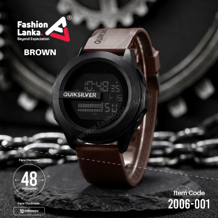 Chronotech Silver Stainless Steel Digital Watch