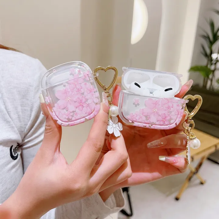 Anrushide%20Sweet%20Pink%20Cherry%20Blossoms%20Flower%20Pearl%20Pendant%20Case%20For%20Apple%20AirPods%20Original%20Pro%202%201%203%20Flowers%20Butterfly%20Earphone%20Cases%20Heart%20Keychain%20-%20Image%202