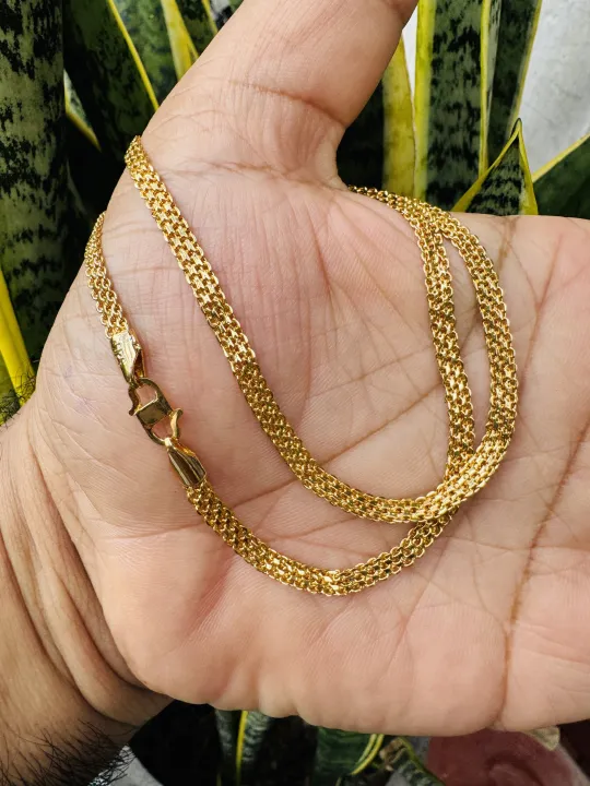 Gold%20plated%203.5MM%20Bismark%20Chain%20For%20Ladies%20&%20Gents%2018/24%20Inch%20-%20Image%2010