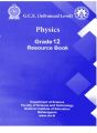 Physics Resource Book - Advanced Level - Grade 12 - English Medium - Unit 1,2,3,4. 