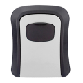 Wall Mount Key Lock Box 4 Digit Password Code Security Lock for Home Office Key Safe Secret Storage Box Organizer. 