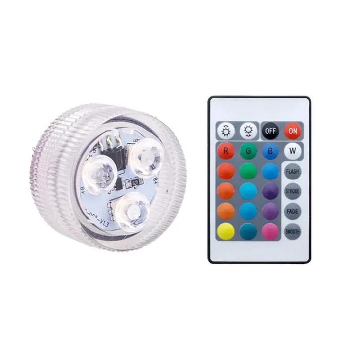 16 Colors Underwater Light with Remote Control RGB Waterproof Swimming ...