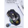 iMICE GW-X7 7-button Silent Rechargeable Gaming Mouse with Colorful RGB Lights. 