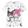 2023 Anime Cartoon Summer Kuromi T-Shirt My Melody hello kitty 3D Print Cartoons Clothes Kid Girl Boy Fashion T Shirt Casual Top. 