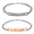 Couple Bracelets Jewelry Gifts for Lovers Matching Wristlets Women Men Unisex. 