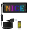 LED Matrix Panel Programmable Flexible Screen IP65 Display Animation Message Scrolling Sign APP Control Cars Shop Bar,A. 